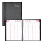 Brownline 2026 Four-Person Daily Professional Appointment Book - 11" x 8-1/2" - Black - English-12-Month: January 2026 to December 2026
