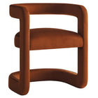 Modway Winslow Performance Velvet Barrel Accent Chair - Rust-Accent Chair