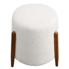 Modway Riven Upholstered Boucle Fabric Ottoman - Cloud-7