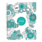 Blueline 2026 DoodlePlan Colouring Weekly/Monthly Planner - 11" x 8-1/2" - Bilingual-Weekly planner with ruled space for each day of the week