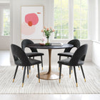 Zuo Menlo Dining Chair - Black - Set of 2-Dimensions: 22.0" L x 19.7" W x 33.1" H