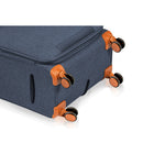 Champs Classic II 3-Piece Softside Luggage Set - Lightweight - Navy-Telescopic handle