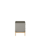 Manhattan Comfort Jasper 25.15" Modern Nightstand - Grey-Home Assembly Required. All Hardware Included
