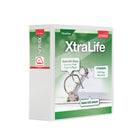 Cardinal® - Reliure XtraLife ClearVue verrouillable à anneaux en D, blanche, 4 po-Avec pochettes à l'intérieur des deux couvertures   
