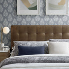 Modway Lily Vegan Leather King Size Headboard - Mushroom-Dense Foam Padding