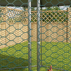 PawHut Chicken Coop with Cover - 13.1' x 11.4' - Silver-Dipped steel mesh protects your pets well and offers good ventilation 