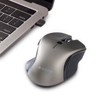 Verbatim USB-C Wireless Mouse - Blue LED - Graphite-Adjustable DPI button - easily switch between 800, 1300 and 1600 DPI
