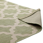 Modway Cerelia Moroccan Trellis Indoor/Outdoor Area Rug - 5 ft W x 8 ft L - Beige/Light Green-8