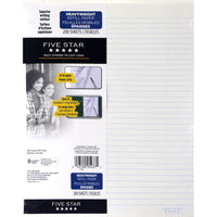 Five Star Heavyweight Refill Paper, White Ruled, 10-7/8" x 8-3/8", 200 Sheets-Keep binder stocked