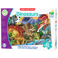 University Games The Learning Journey Jumbo Floor Puzzles: Dinosaurs - DinosaurRecognition Puzzle For Kids - Fun Dinosaur Puzzle With Prehistoric Animals-Increase concentration & focus