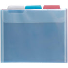 JAM Paper - Chemises en plastique - format lettre - 9 x 11 1/2 - couleurs assorties - Paquet de 6-Couleur : couleurs assorties.