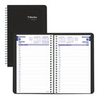 Blueline 2027 Daily Planner with Spiral binding - 8" x 5" - Black - Bilingual-12-Month: January 2027 to December 2027