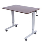 Luxor – Bureau sur pied ajustable avec manivelle de 48 po-Dimensions globales de 47,25 larg. x 29,5 prof. po et hauteur variable entre 29 et 42,75 po