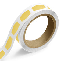 JAM Paper Standard Label Rolls - Marquis Shaped Bottle Favors - 1 7/8 x 3 15/32 - Gold Matte Foil - 125 Labels/Roll-Colour: Durable Gold Matte Foil | Make your mail stand out with colourful shipping address labels.