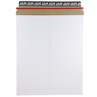 JAM Paper - Pochettes d'expédition rigides pour photos autoscellantes, 11 po x 13 1/2 po, blanc, paq./10-Dimensions : 11 po x 13,5 po