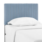 Modway Keira Performance Velvet Twin Headboard - Light Blue-Durable Stain-Resistant Fabric