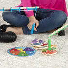 Melissa & Doug Catch & Count Wooden Fishing Game with 2 Magnetic Rods-8