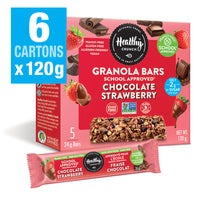 Healthy Crunch Chocolate Strawberry Granola Bars - 24 gr - 30 Pack-Gluten-free