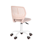 Homy Casa Fabric Task Chair - Baby Pink-Easy to follow assembly instructions to save your time
