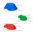 Outsunny - Jeu de 11 pierres d'équilibre empilables en forme de poisson pour enfants-Empilable et léger pour un stockage et un transport faciles 
