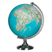 Replogle National Gegraphic Bartlett 12" Blue Ocean Illuminated Desk Globe - English-National geographic cartography