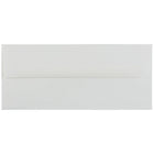 JAM Paper Enveloppes en papier vergé format livret Strathmore à fermeture gommée, 4 1/8 x 9 1/2 po, blanc brillant, 100/pqt-Blanc brillant