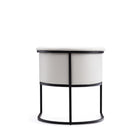 Manhattan Comfort Cosmopolitan 24" Mid-Century Modern Faux Leather Upholstered Dining Chair - White and Black-Delivered to you Fully Assembled! No Assembly Required