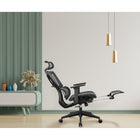 Motionwise Mesh Office Chair with Footrest-Retractable footrest