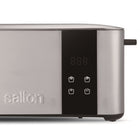 Salton - Grille-pain compte à rebours numérique en acier inoxydable - 2 tranches-Grandes ouvertures de 38 mm (1,5 po) pour accommoder une variété de pains, y compris des bagels, des gaufres et des muffins anglais