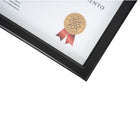 St. James Document/Certificate Frame - For 8.5" x 11" Letter Size Documents - Black - 6 Pack-Can be displayed vertically or horizontally