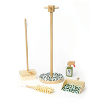 Manhattan Toy - Ensemble de nettoyage factice en bois de 5 pièces-Encourage le jeu de rôle imaginatif