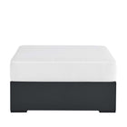 Modway - Tahoe Terrasse extérieure Aluminium revêtu en poudre Ottoman in Gris blanc-Glissements au pied sans marquer