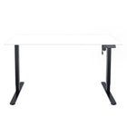 Ezywork -  Bureau debout réglable en hauteur électrique 60" - Cadre noir / Dessus de table blanc-Capacité de poids : 154 lb