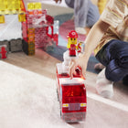 Magna-Tiles Fire Station 50-Piece Magnetic Construction Set-Superior Quality: MAGNA-TILES pieces are made from food-grade, non-toxic MABS plastic that are free from BPAs, phthalates, and latex. Our magnets are selected with kids in mind, letting them easily pull apart tiles for safe, frustration-free building