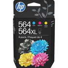 HP 564XL Black High Yield & 564 Cyan, Magenta and Yellow Original Ink Cartridges, 4 Pack (N9H60FN)-Colours: Black, cyan, magenta, yellow