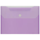 Winnable Velcro Poly Two File Pocket Envelope, Letter Size, Assorted Colours-Colour: Assorted