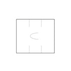 Garvey White Blank Labels Compatible with Avery Dennison 216 and Sato PB-2 Labelers - 15000 Labels-Two-line Garvey blank white labels; 8 characters over 8 character