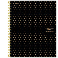 Five Star Academic Style Triangle Weekly/Monthly Planner - 11" x 9" - Black & Gold - Bilingual-12 months: July 2026 - June 2027