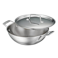 Tramontina - Utsava Casserole en acier inoxydable à 3 couches de 2,75 Qt avec couvercle – Prête pour induction-Cuisson constante : conception à 3 couches assurant une chauffe rapide et uniforme, parfaite pour des plats conviviaux
