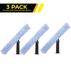 Gritt Commercial 18" Heavy-Duty Swivel Window Washer - 3 Pack-Handle swivels 180° to reach tight corners, edges and sills