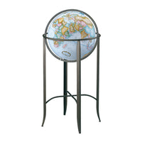 Replogle Trafalgar 16" Blue Ocean Floor Globe - French-Up to date cartography