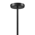 Modway Sunlit Squiggle 4-Arm Pendant Light - Walnut/Black-Assembly Required