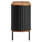 Modway Fortitude 59" Oval Sideboard - Walnut Black-Non-Marking Foot Caps