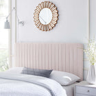 Modway Milenna Channel Tufted Performance Velvet King/California King Headboard - Pink-Assembly Required