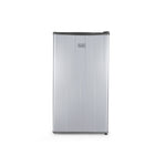 BLACK+DECKER 3.2 cu. ft. Freestanding Mini Fridge with Freezer - Stainless Steel-Compact & Stylish: The sleek, modern design - available in black, stainless look vinyl, and white - is perfect for college dorm rooms, offices, garages, home bars, small apartments, and RV campers