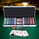Soozier High Quality 11.5 gram Poker Chips Set with Silver Aluminum Case-Comes with a well-made aluminum case in silver, sturdy key lock on the outside for security(equipped with 2 locks and 2 keys)