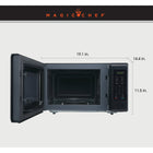 Magic Chef 0.9 cu. ft. 900W Countertop Microwave - Black-6 preprogrammed cooking modes for commonly microwaved foods