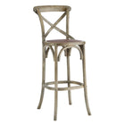 Modway Gear Bar Stool - Grey-Modern Farmhouse Bar Stool