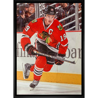 Jonathan Toews Chicago Blackhawks - Framed Canvas - 22" x 31"-Premium canvas print with gallery-wrapped edges