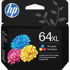 HP 64XL Tri-color Original Ink Cartridge (N9J91AN#140)-Colour: Tri-Colour